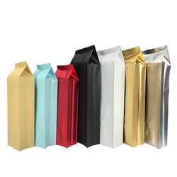 Best Coffee Packaging Matt Colored Heat Sealing Back Side Seal Pouch Food Grade Aluminum Foil For Nut Tea Kraft Paper Bag wholesale