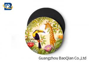Best Wild Animal Art Image Lenticular Coasters 3D Decoative Cup Placemat 0.6MM PET wholesale