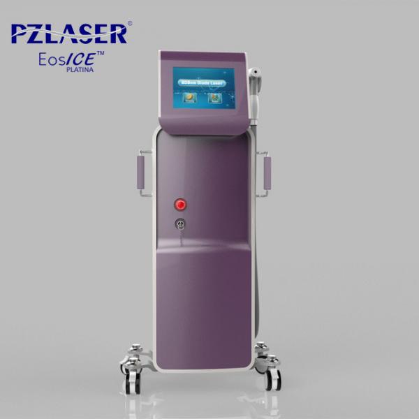 Cheap Vertical 3 In 1 Pain Free Laser Hair Removal Machines / Laser Skin Care Machine for sale