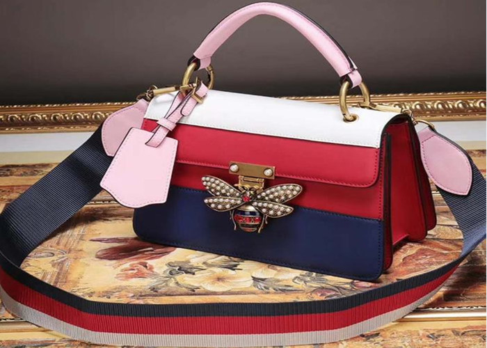Best European fancy women shoulder handbag with bee closure buckle flip cover handbag wholesale