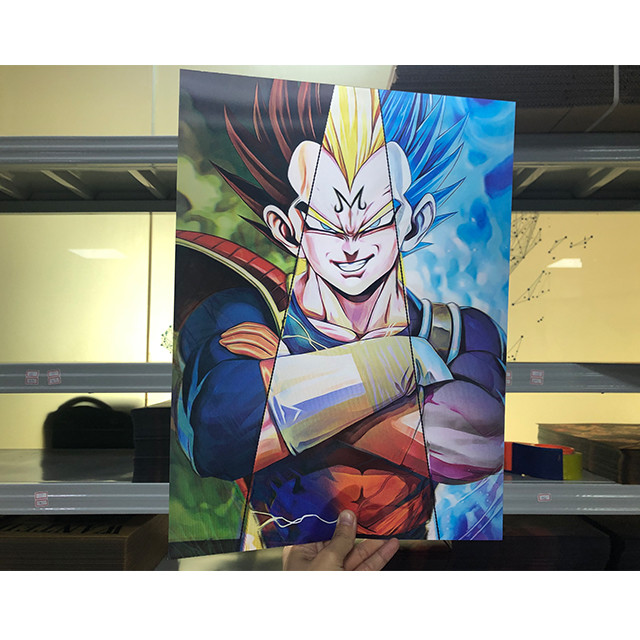 Best Non Toxic 3D Lenticular Poster Printing Goku Wall Art Painting wholesale