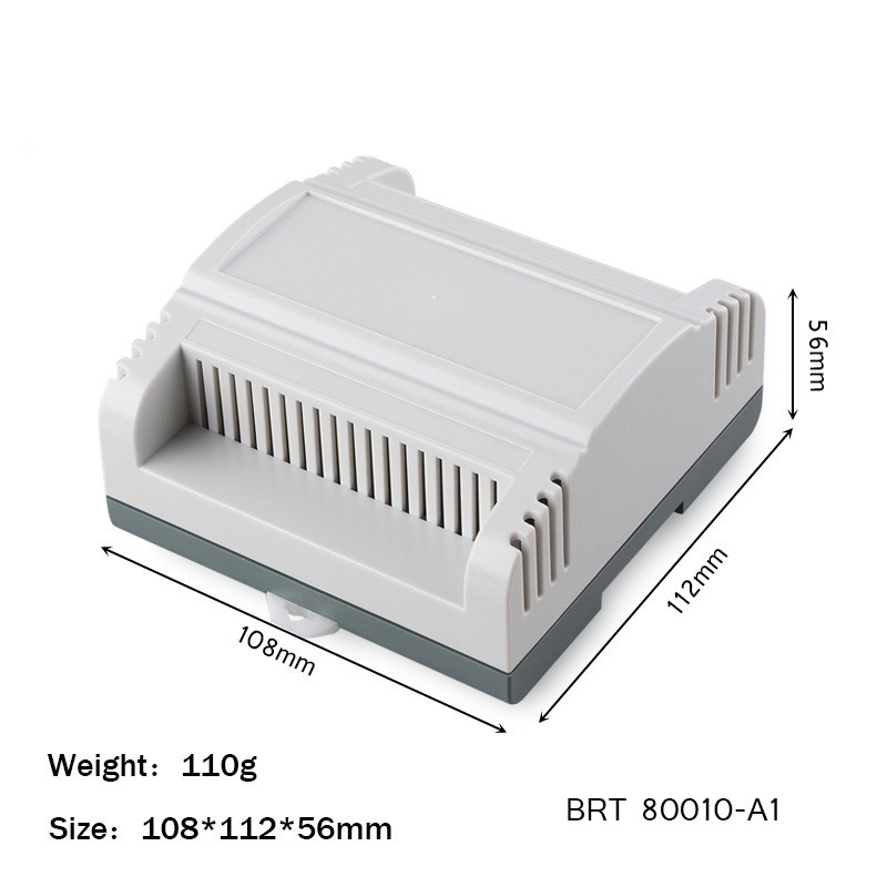 Buy cheap 108*112*56mm Din Rail Enclosure For Electronic Diy Fireproof Plastic Housing from wholesalers