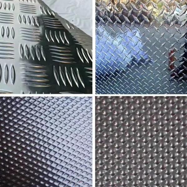 5052 5754 6061 Tread Aluminum Checker Plate Embossed Sheets 0.02-3.0mm