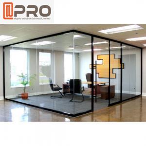 Best Aluminum Glass Office Partitions Frosted Glass Partitions Sound Proof wholesale