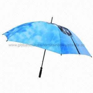 China Storm Proof Golf Umbrella with Fiberglass Frame, Safety Hand Open on sale