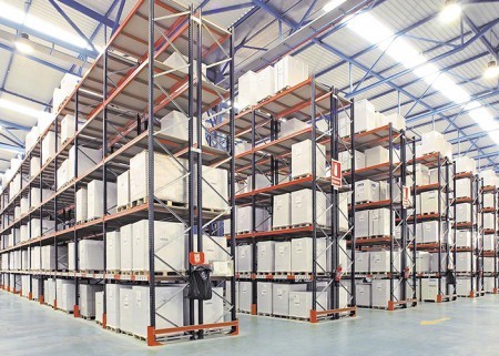 Logistic equipment heavy duty storage double deep pallet racks