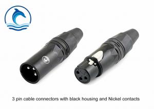 Best Male 3 Pin XLR Audio Connector Audio Cables And Connectors CL-3MXB wholesale