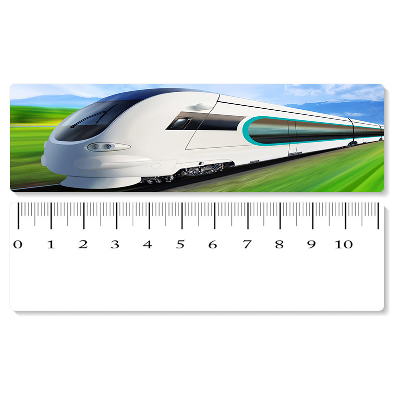 Best 5.4x31cm High - Speed Train 3D Lenticular Ruler PET Material For Student Stationery wholesale