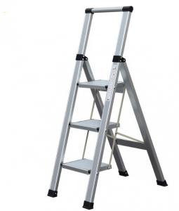 Best Three Step Aluminium Alloy Ladder 150kg Max Load Capacity 69cm Height wholesale
