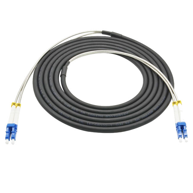 Best Duplex LC Fiber Optic Patch Cords Outdoor 5G Telecom CPRI Armored Multimode wholesale