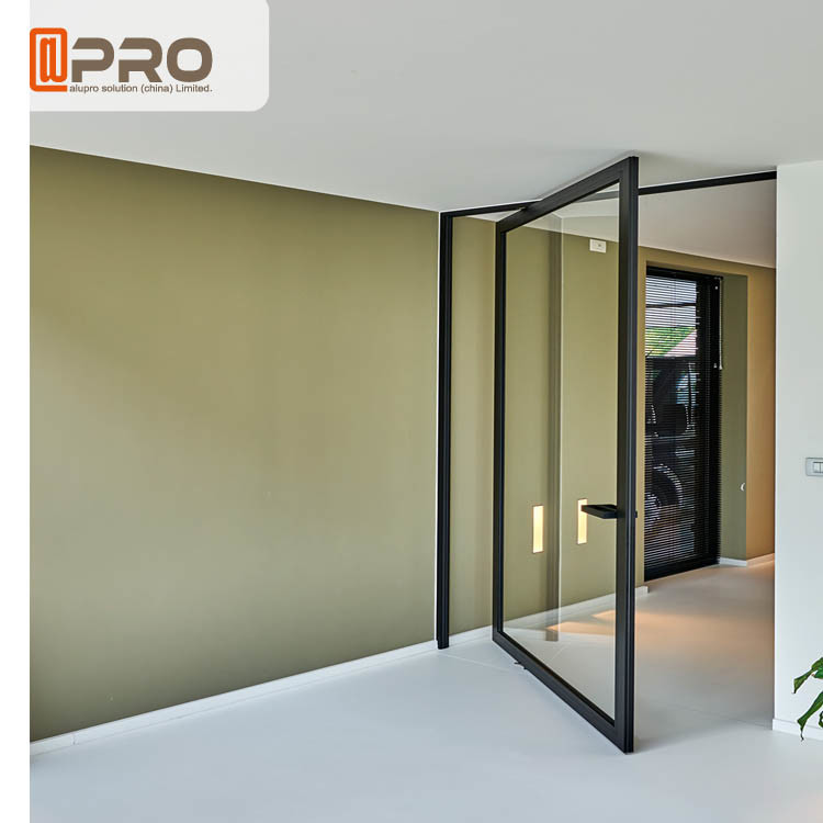 Best Double Tempered Glazed Middle Swing Pivot Door / Thermal Break Aluminum Profile Doors wholesale