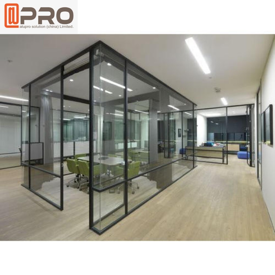 Best Modern Aluminum Glass Frame Removable Wall Cool Office Partitions wholesale