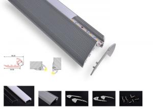 Best Stair Lighting Led Aluminum Profile 6063 T5 Recessed Opal Cover 2m 3m Length wholesale