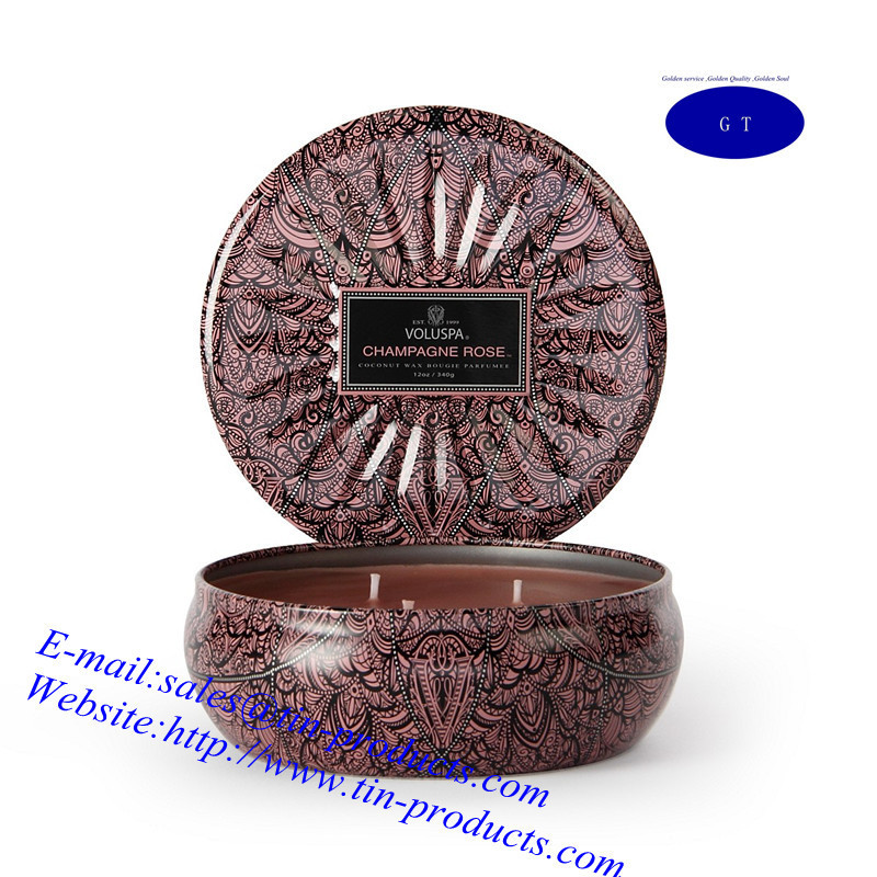 China Candle Box/ Candle Tin Box/ Candle Holder/Tin Candle Holder from Goldentinbox.com on sale