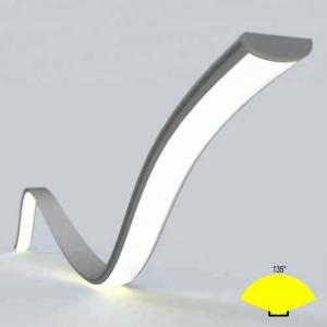 Best Flexible Bendable Led Strip Aluminium Profile With Frosted Cover Lens wholesale