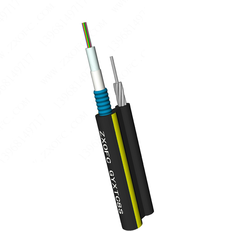 Buy cheap HDPE LSZH Figure 8 Fiber Optic Cable 12/24 Core Aerial Self Supported from wholesalers