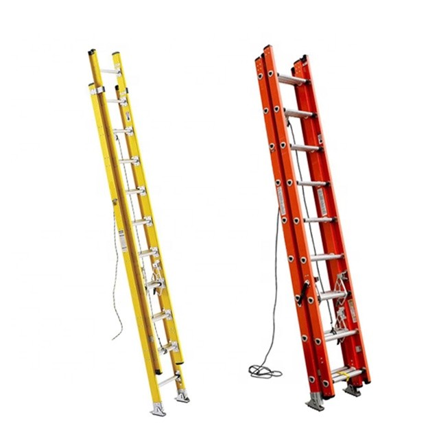 Best 10 Meter FRP GRP Fiberglass Telescoping Ladder , Industrial Warehouse Step Ladder wholesale