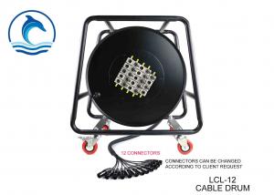 Best Black Color Extension Cord Reel 12 Channels Cable Drum Roller 30m 50m LCL12 wholesale
