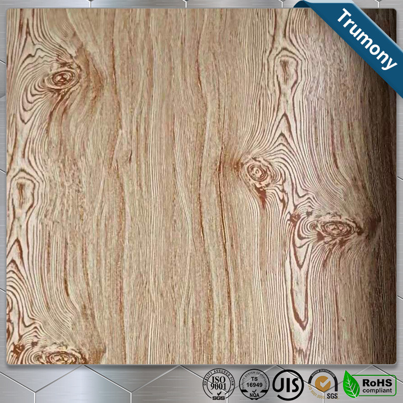 Best Decoration Wood Grain Aluminum Composite Panel Thickness 3mm ~ 6mm Paint Coat Surface wholesale