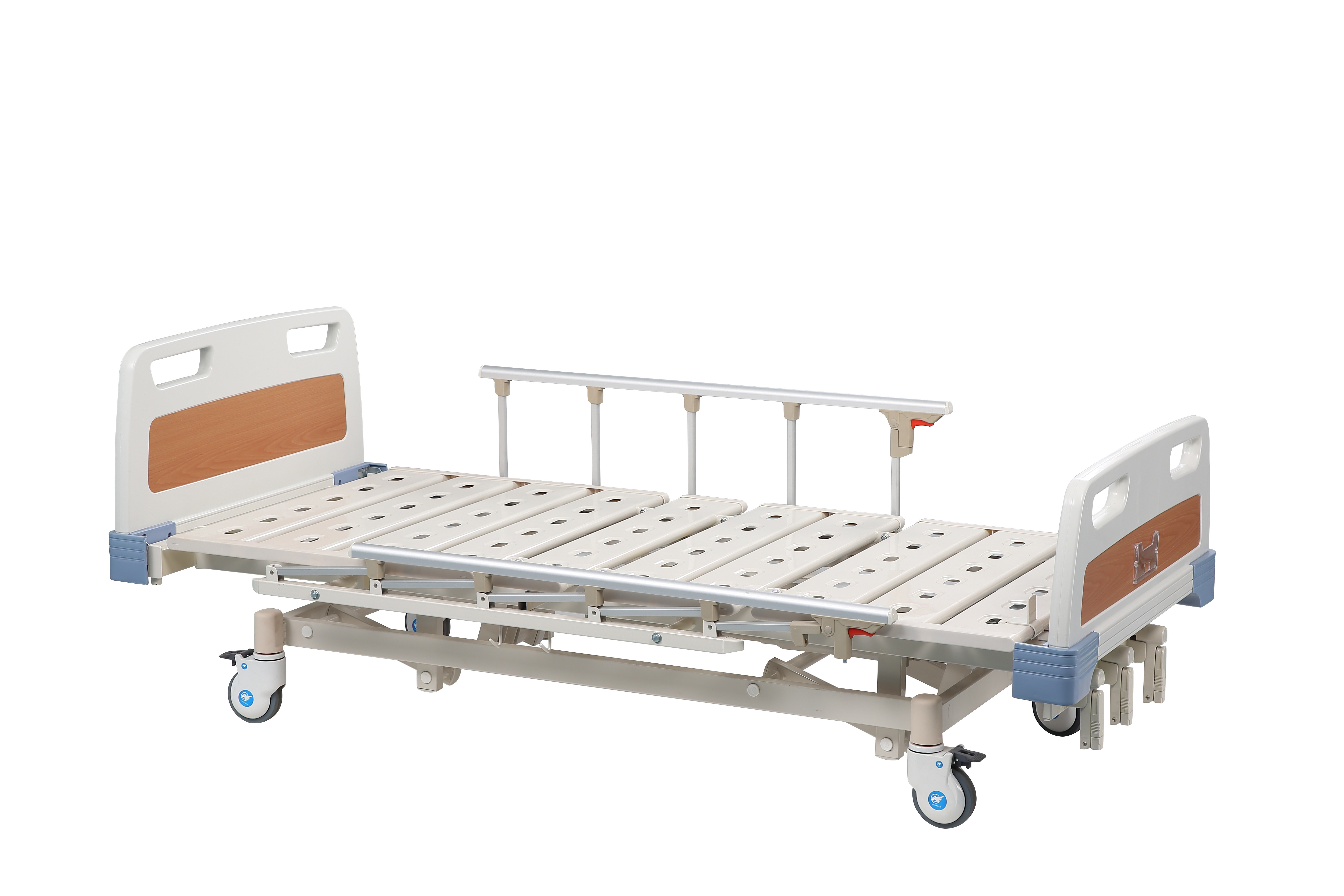 Cheap Folding Adjustable Medical Manual Hospital Bed Metal For Patient for sale