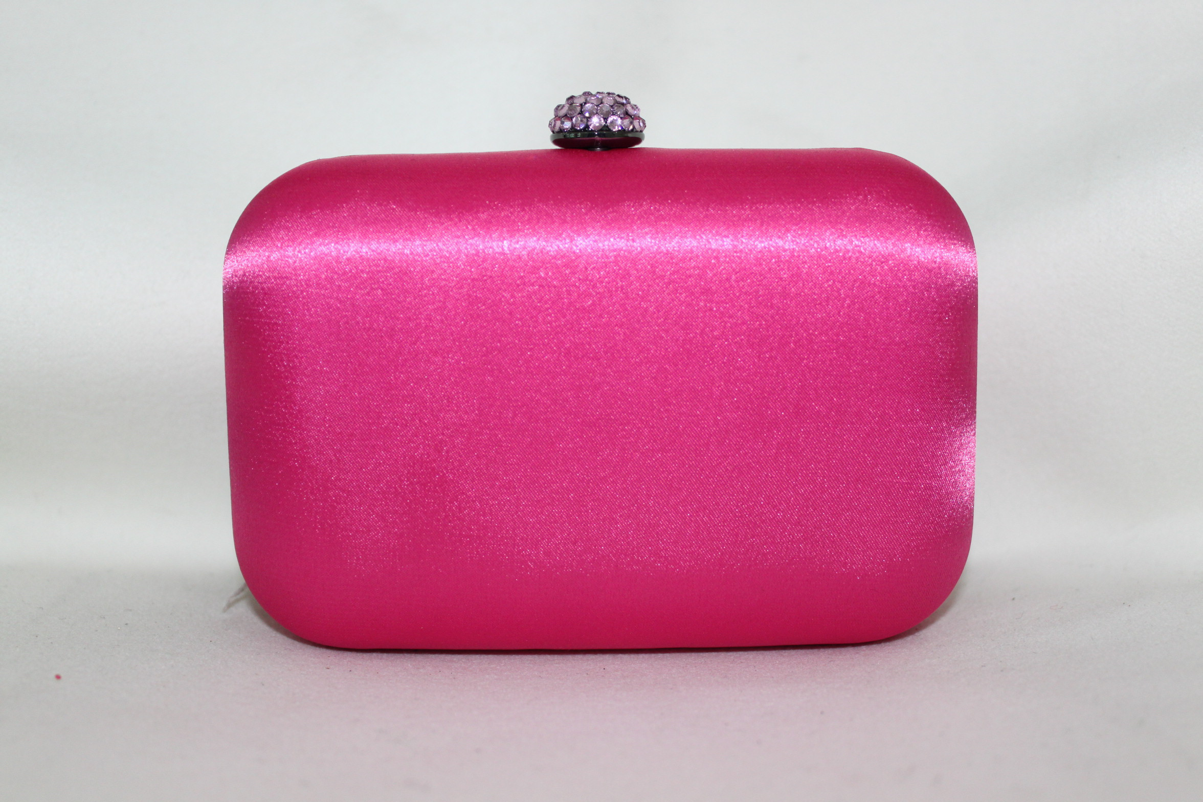 Best Colorful Custom Sparkly Clutch Bag , Small Crystal Closure Satin Bridal Purse wholesale