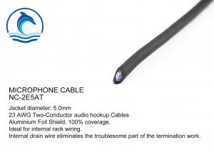 Best Aluminum Foil Shield Audio Video Cable Audio Microphone Cable 5.0mm Jacket Diameter wholesale