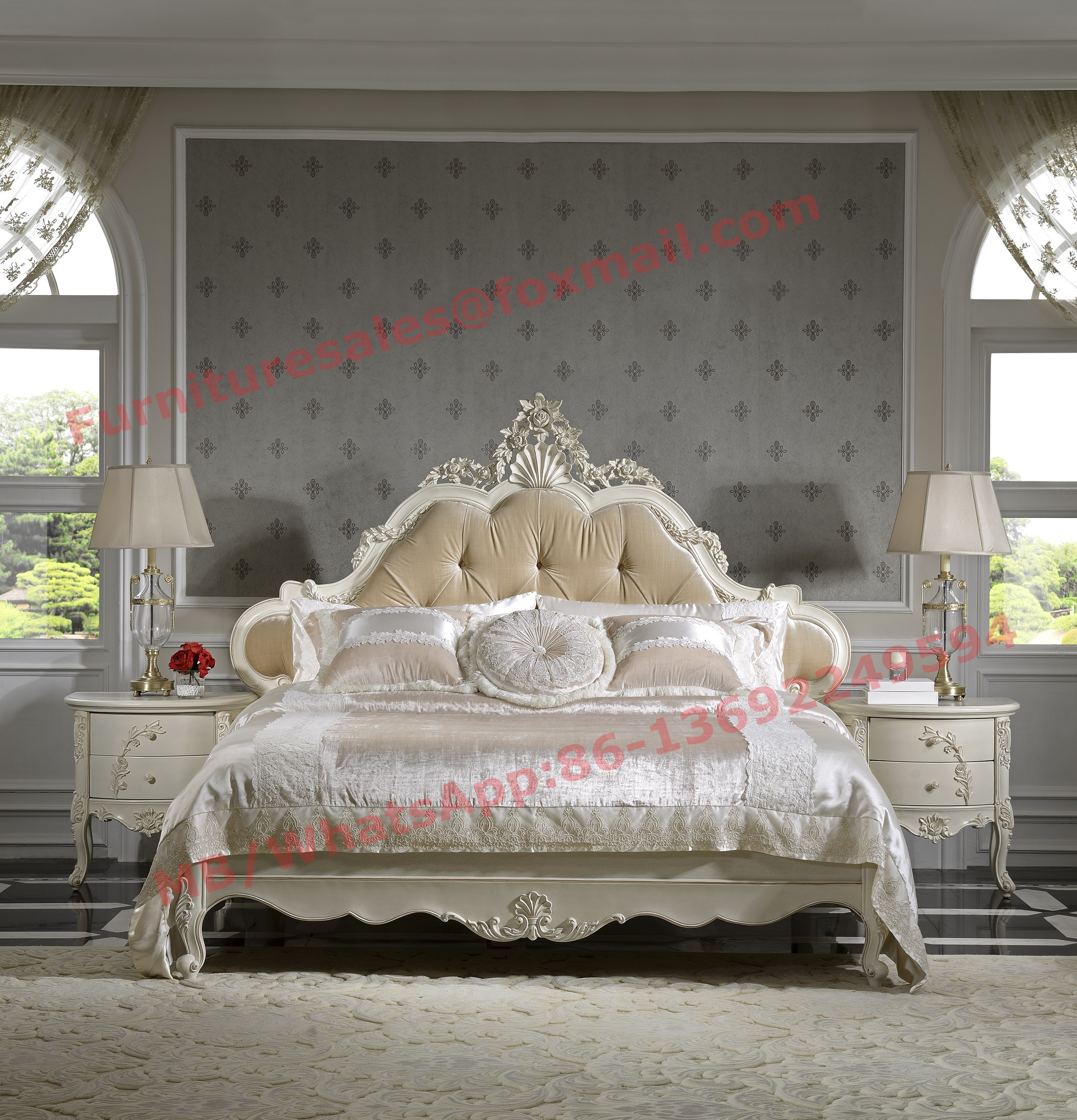 Best China Factory Directly Sales Luxury Bedrooms Furniture set can be Custominzed wholesale