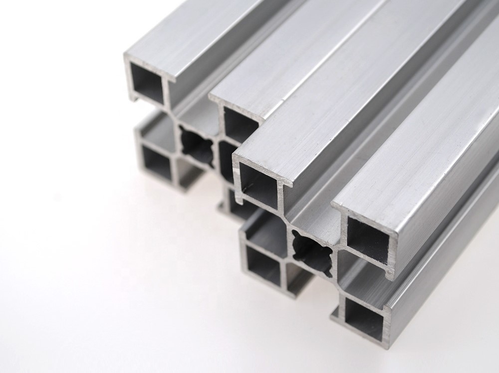 Best T Slot Shaped Channel Aluminium T Track Extrusion Profile 40x40 Industrial Aluminium Extruded Section wholesale