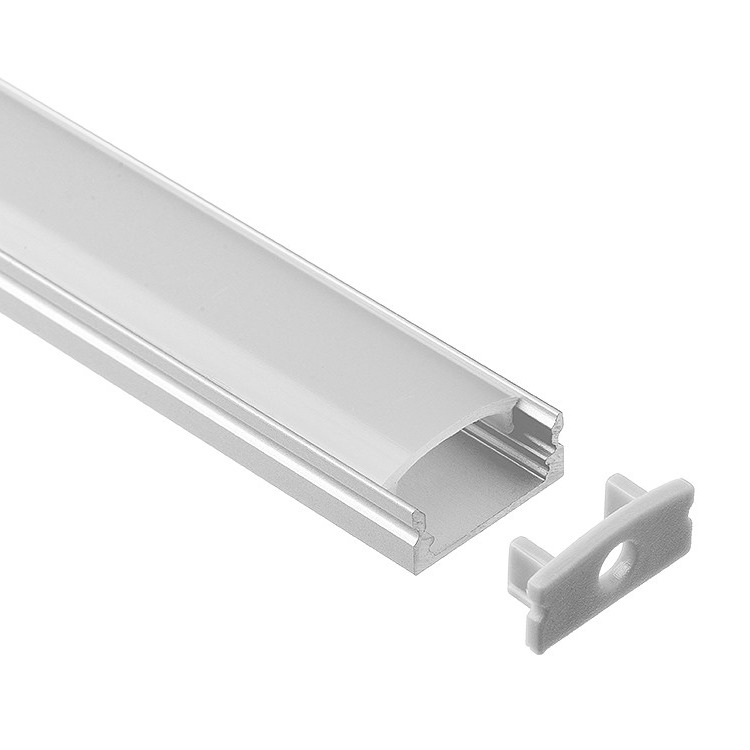 Best Surface Mounted Aluminium LED Profile Extrusion 17.3*8.2mm For LED Strip wholesale