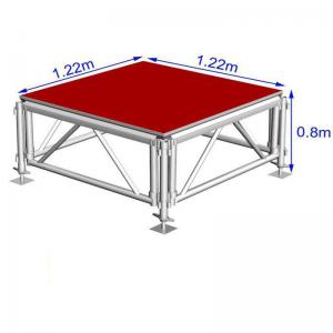 Best Customized Aluminum Stage Platform , Adjustable Stage Platform For Party wholesale