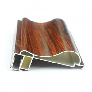 Best Aluminium Door Accessories 6063 Wood Finish Wardrobe Door/Kitchen Cabinet wholesale