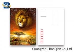 Best Lion Pattern 3D Lenticular Postcards 3D Souvenir For Tourist Promotion Gift wholesale