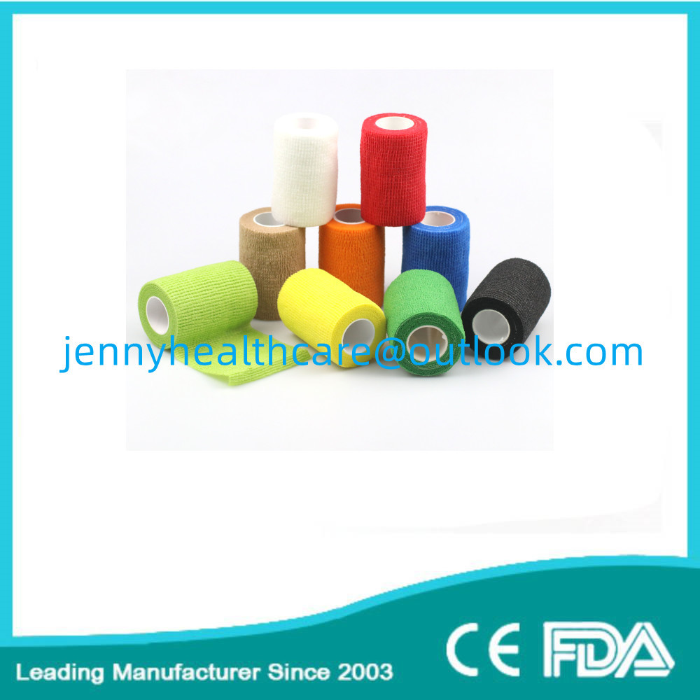 Best Wholesale custom logo brand printed cohesive elastic conflex bandages self-adhesive wrap bandage for vet use wholesale