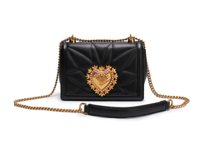 Best Fashion Real Cow Leather Small Square Quilted Bag With Gold Metal Accessory wholesale