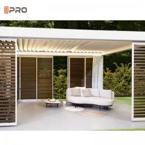 Best Canopy Timber Glass Roof Modern Aluminum Pergola Powder Coated wholesale