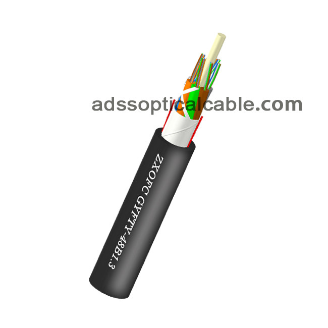 Best Outdoor Non Metallic Fiber Optic Cable / OM2 OM3 Non Armoured Cable GYFTY wholesale