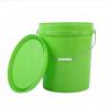 Buy cheap 16 Liter Grease Plastic Bucket Containers With UN Approved Green Color from wholesalers