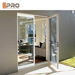 Best Custom Residential Aluminium Hinged Doors , Single Casement Bulletproof Glass Security Door wholesale