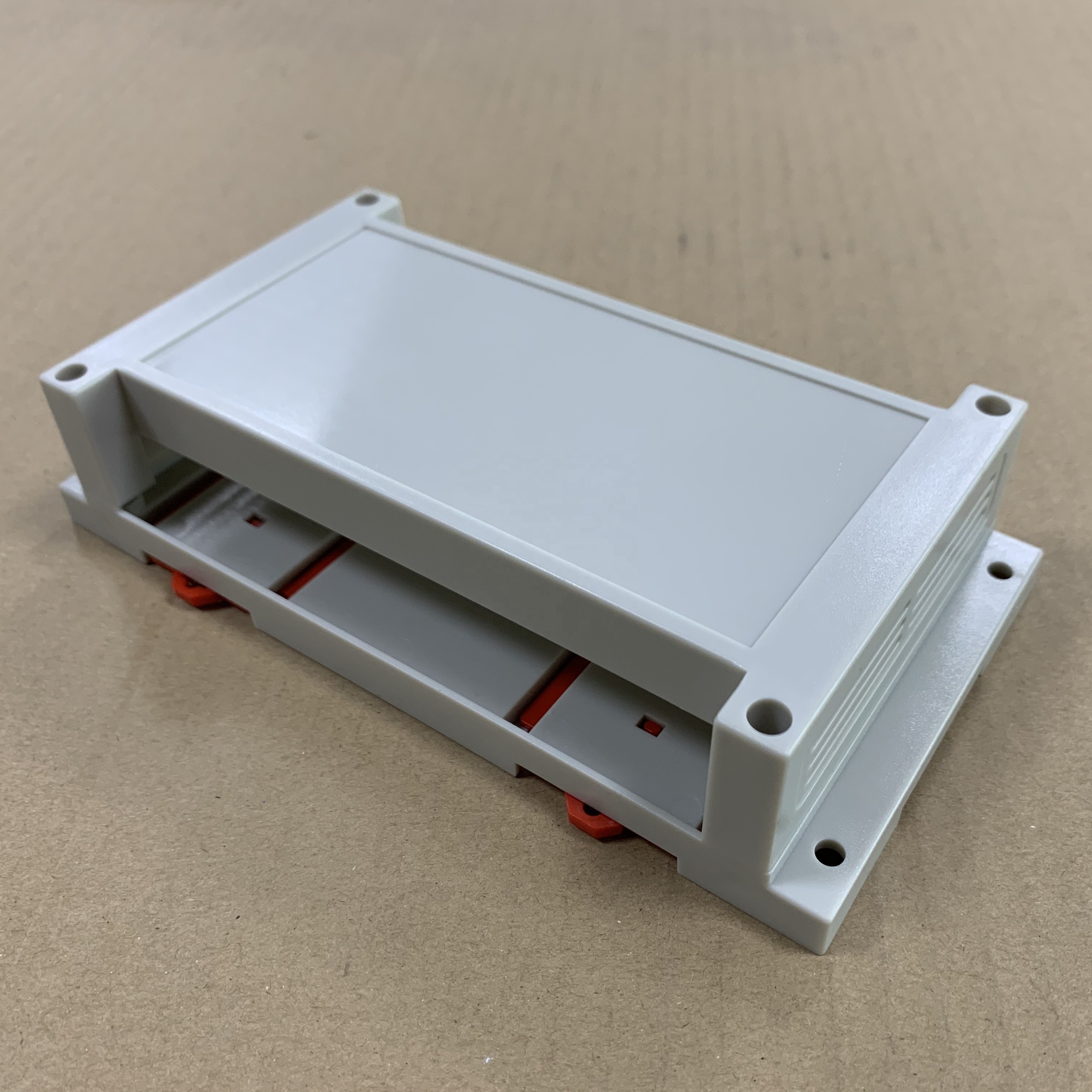 Best 175*90*40MM Din Rail Plastic Housing Enclosure In Grey And Black Color wholesale
