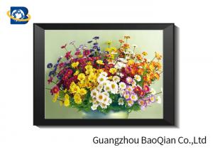 Best Eco - friendly Flowers 3D Lenticular Pictures For Home Decoration A3 A4 Size wholesale