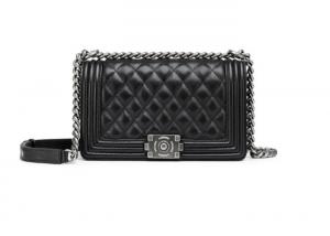 Best Quilted Chain Crossbody Shoulder Bag / Genuine Leather Sheepskin Bag For Women wholesale