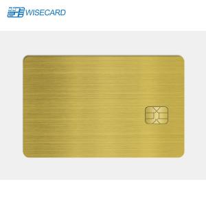 China WCT Dual Interface NFC Metal Cards App Metal Business Card 4K Gold With QR Code on sale