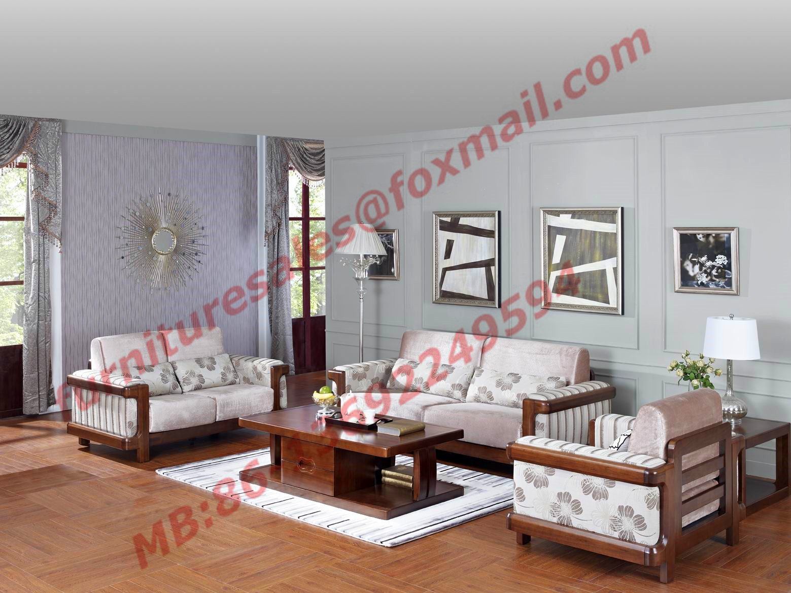 Best High Quality 1+2+3 Wooden Sofa Set from Shenzhen Right Home Furniture in Shenzhen China wholesale