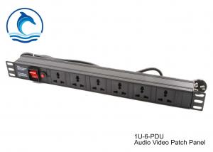Best 6 Ports 19 Inch Metal Audio Video Patch Panel 2 Years Warranty Easy To Use wholesale