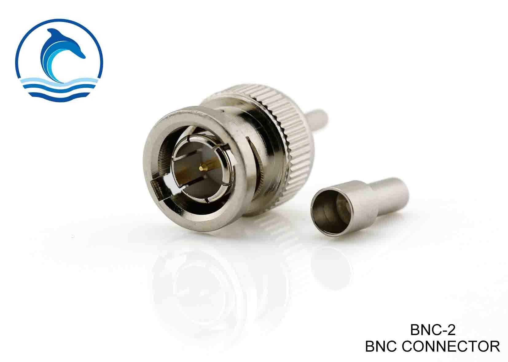 Best High Durability BNC Cable Connector BNC Crimp Connector For CCTV BNC-2 wholesale