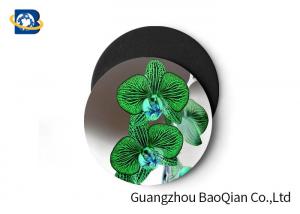 Best Stunning Flower Personalised Round Coasters , Print Your Own Coasters 3D Lenticular Picture wholesale