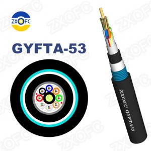 Best FRP GYFTA53 Non Metallic Fiber Optic Cable Double Armor Sheath G652D wholesale