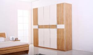 Best New Furniture design in shinely style for home bedroom set Bespoke Armoire and wardrobe with handle door wholesale
