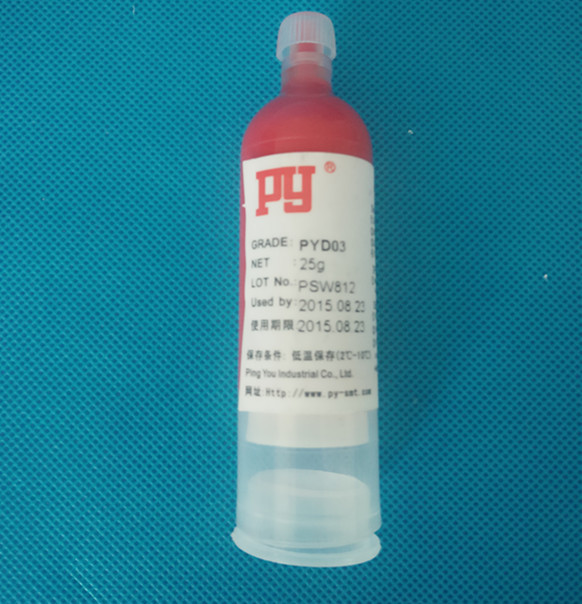 Best Red Plastic SMT Solder Paste UV Curing Plastic Bonding Adhesives For Posts 30CC wholesale