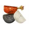 Buy cheap Summer Beach Tote Bag Handmade Acrylic Half Moon Round Hollow Out Basket Handbag from wholesalers